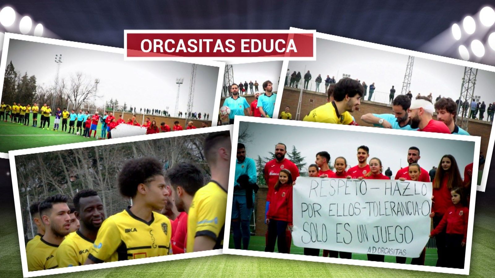 La AD Orcasitas se vuelca contra la violencia en el fútbol
