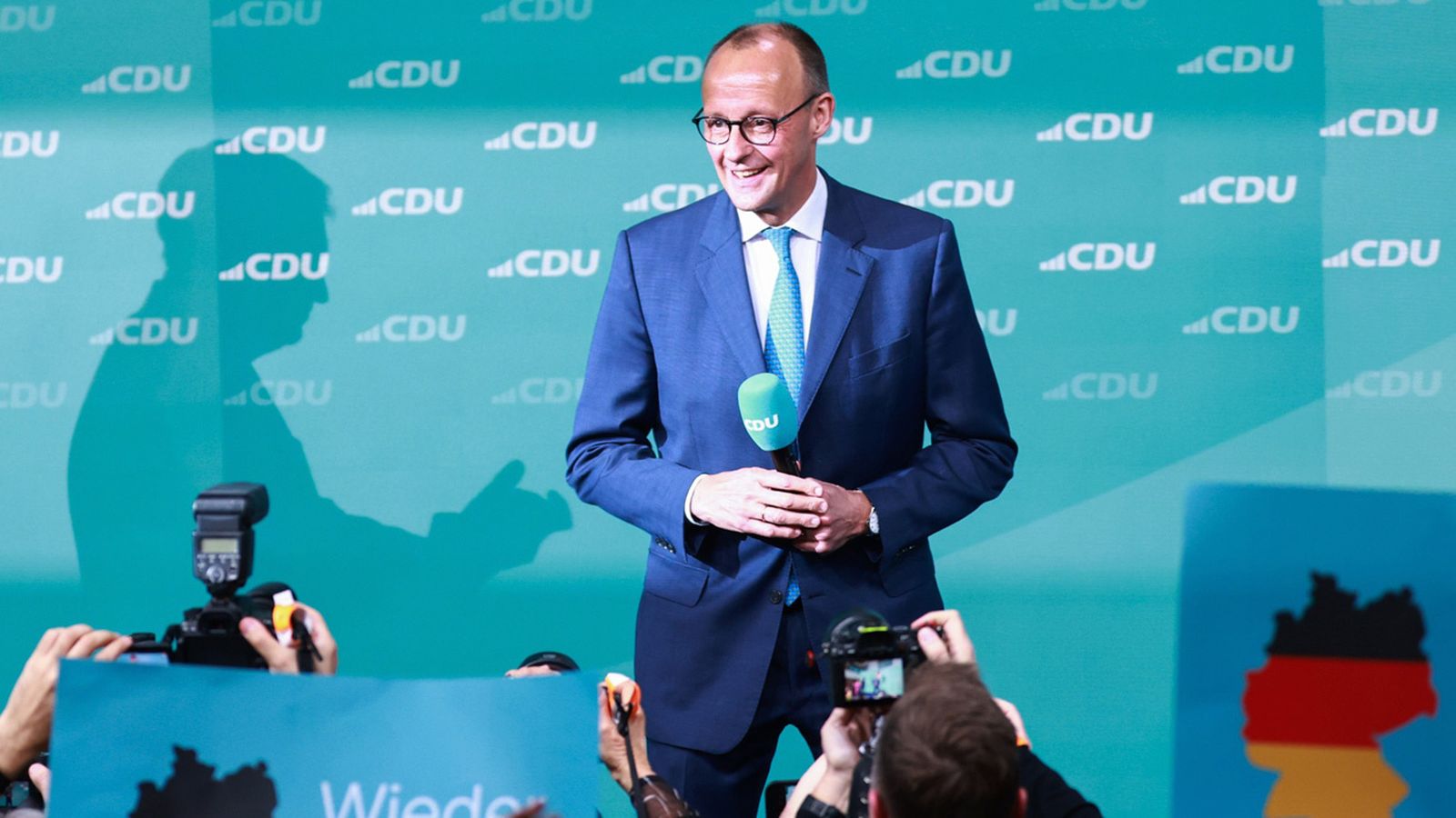 El presidente de la Unión Cristianodemócrata (CDU) de Alemania, Friedrich Merz, vencedor de las elecciones en Alemania.