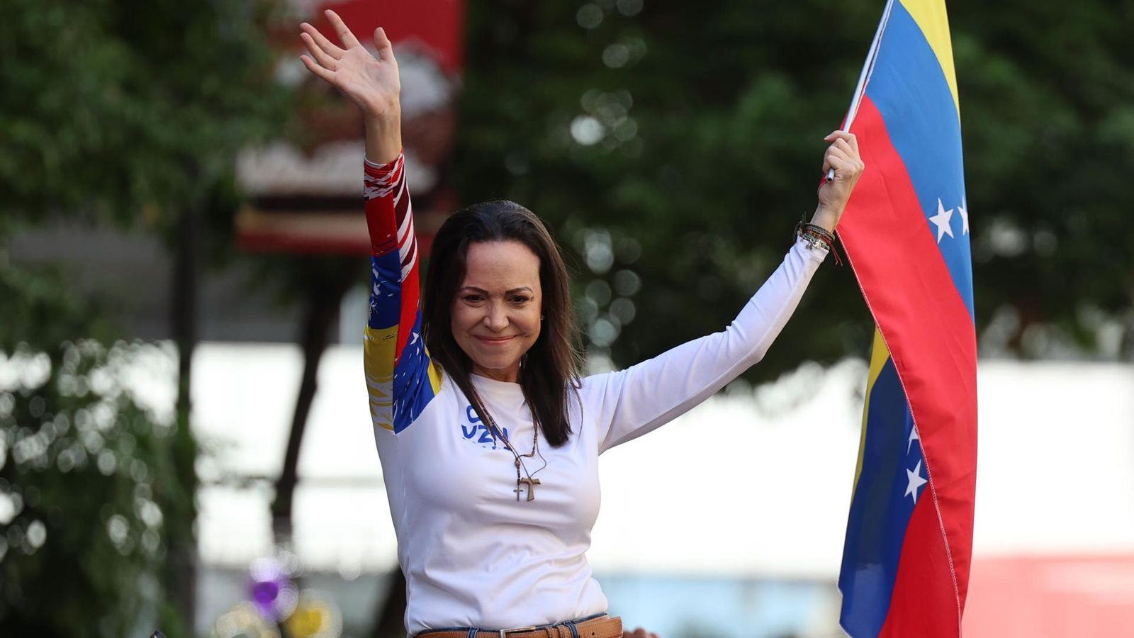 La líder opositora venezolana María Corina Machado, premio Nobel de la Paz 2025