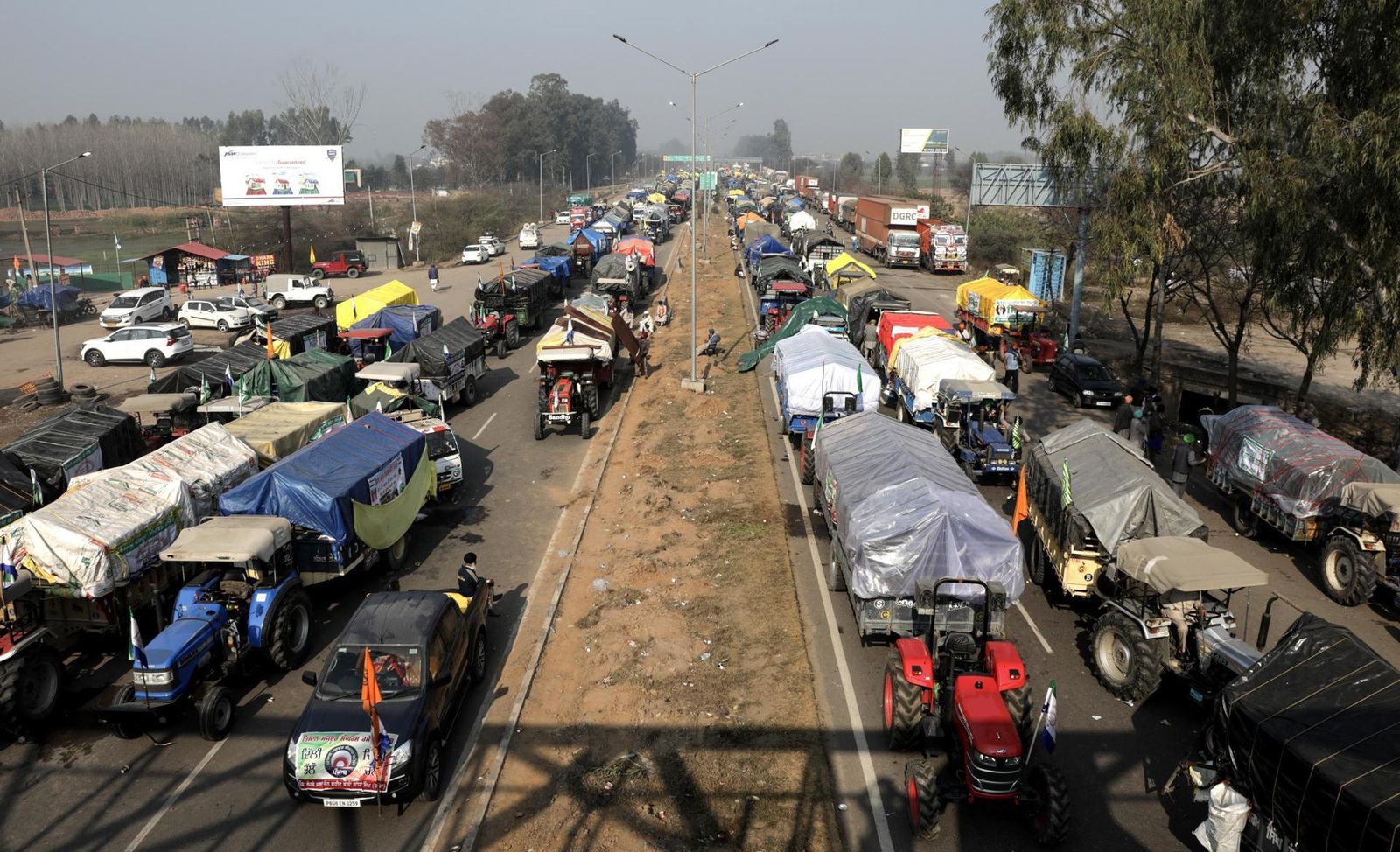 Protesta de agricultores en la India