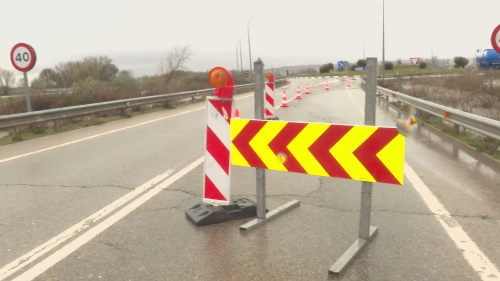 Cortada la M-600 en El Escorial, la M-611 en Rascafría y la M-622 por inundaciones