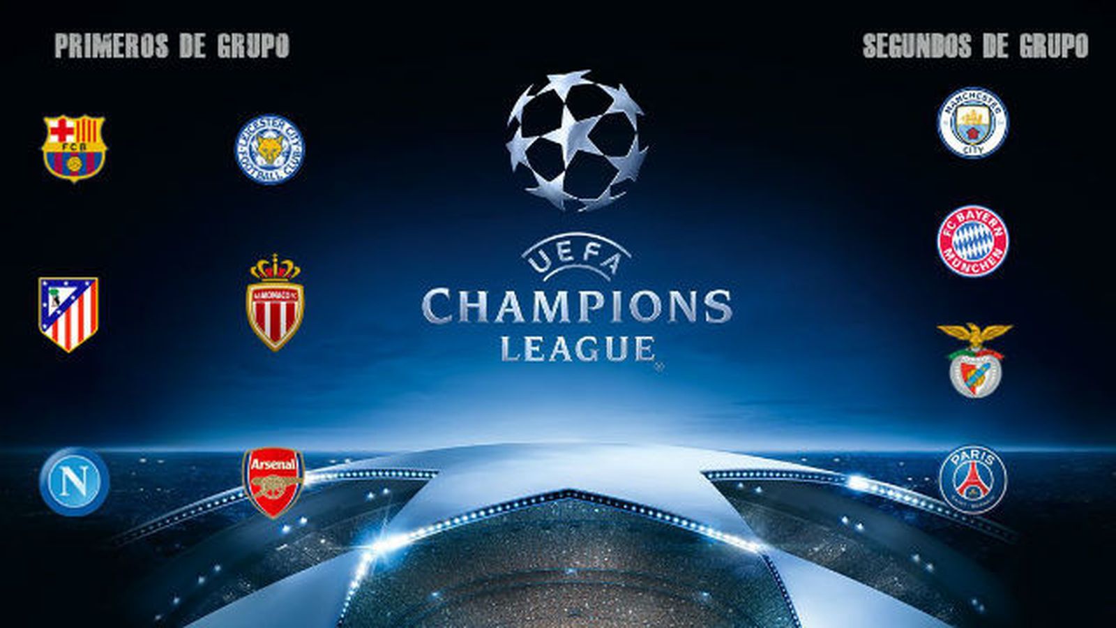 Clasificados para octavos de la Champions