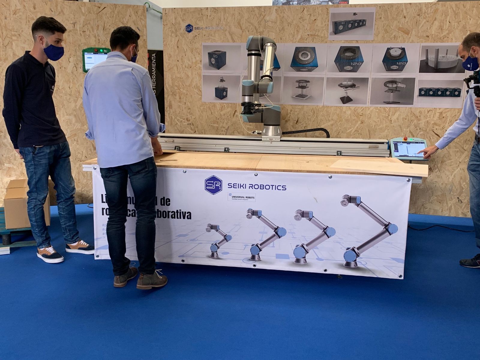 Uno de los robots industriales creados en Leganés