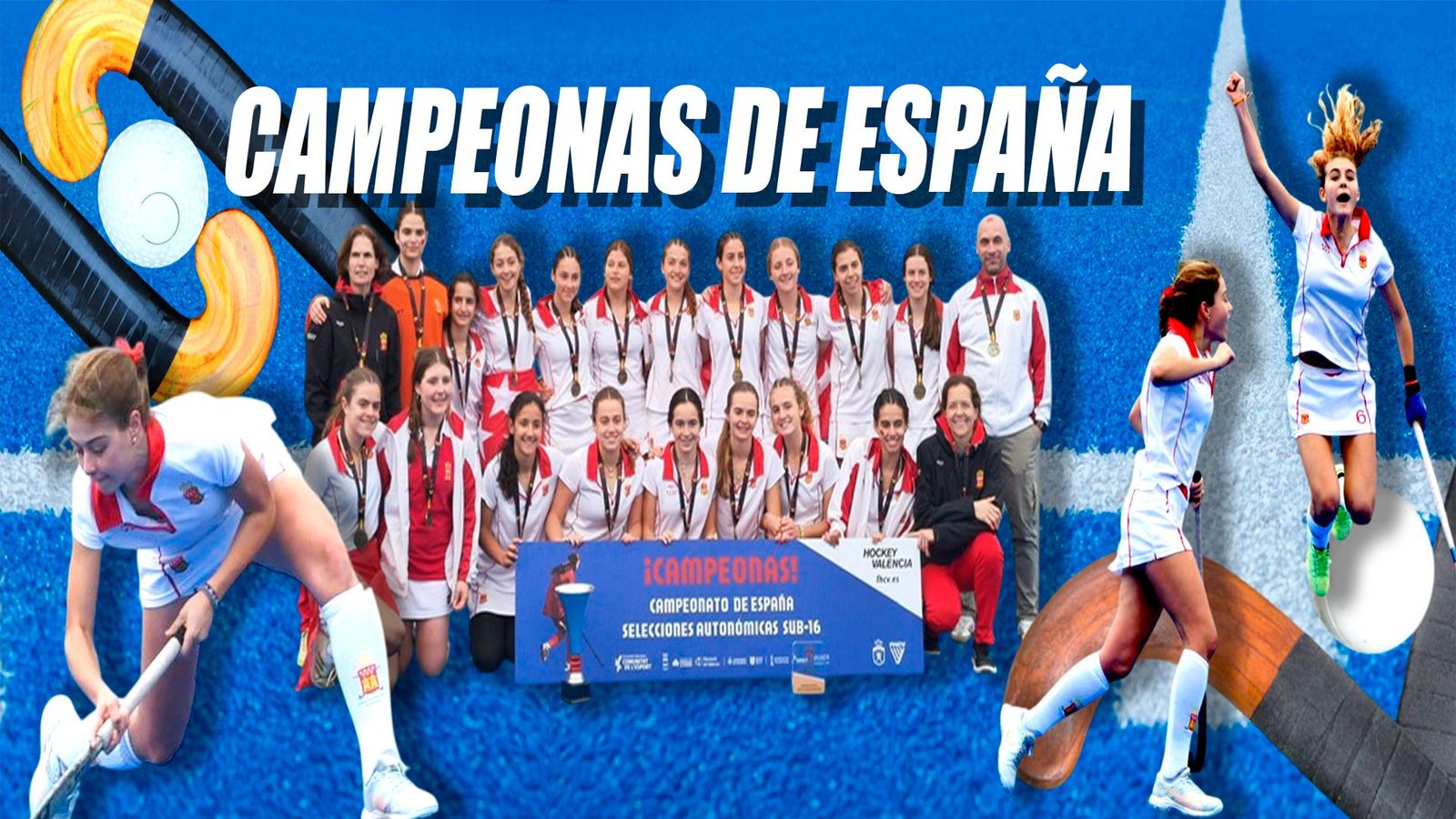 Madrid, campeona de España de hockey hierba sub'16