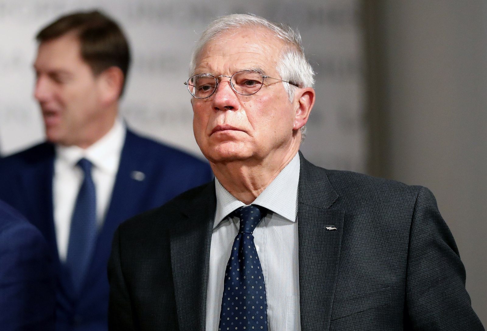 Josep Borrell durante la reunión informal de ministros de Exteriores de la Unión Europea en Bucarest