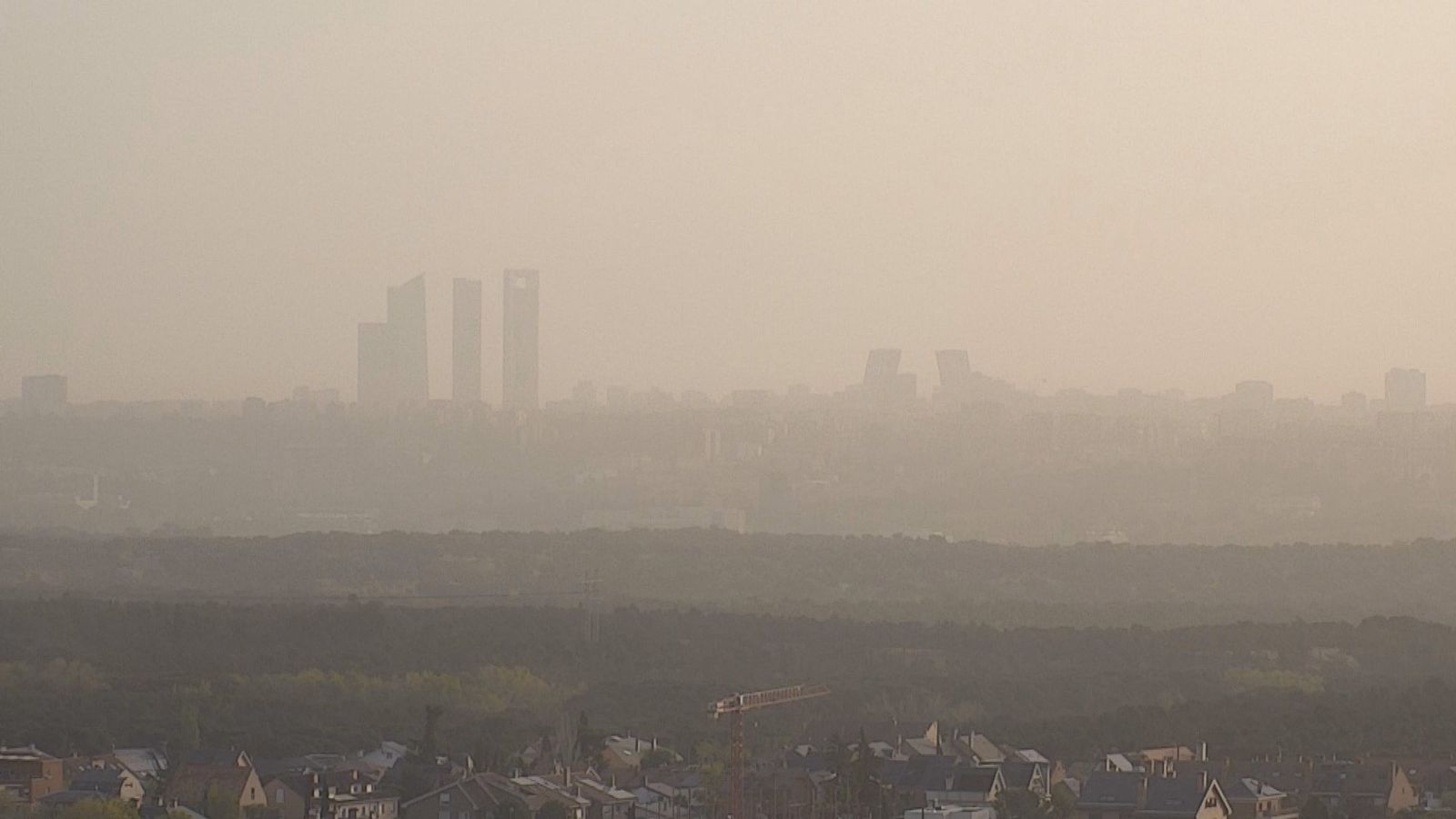 La calima provoca que la calidad del aire en Madrid sea mala