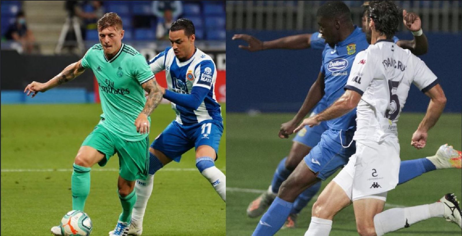 Espanyol-Real Madrid y Fuenlabrada-Extremadura