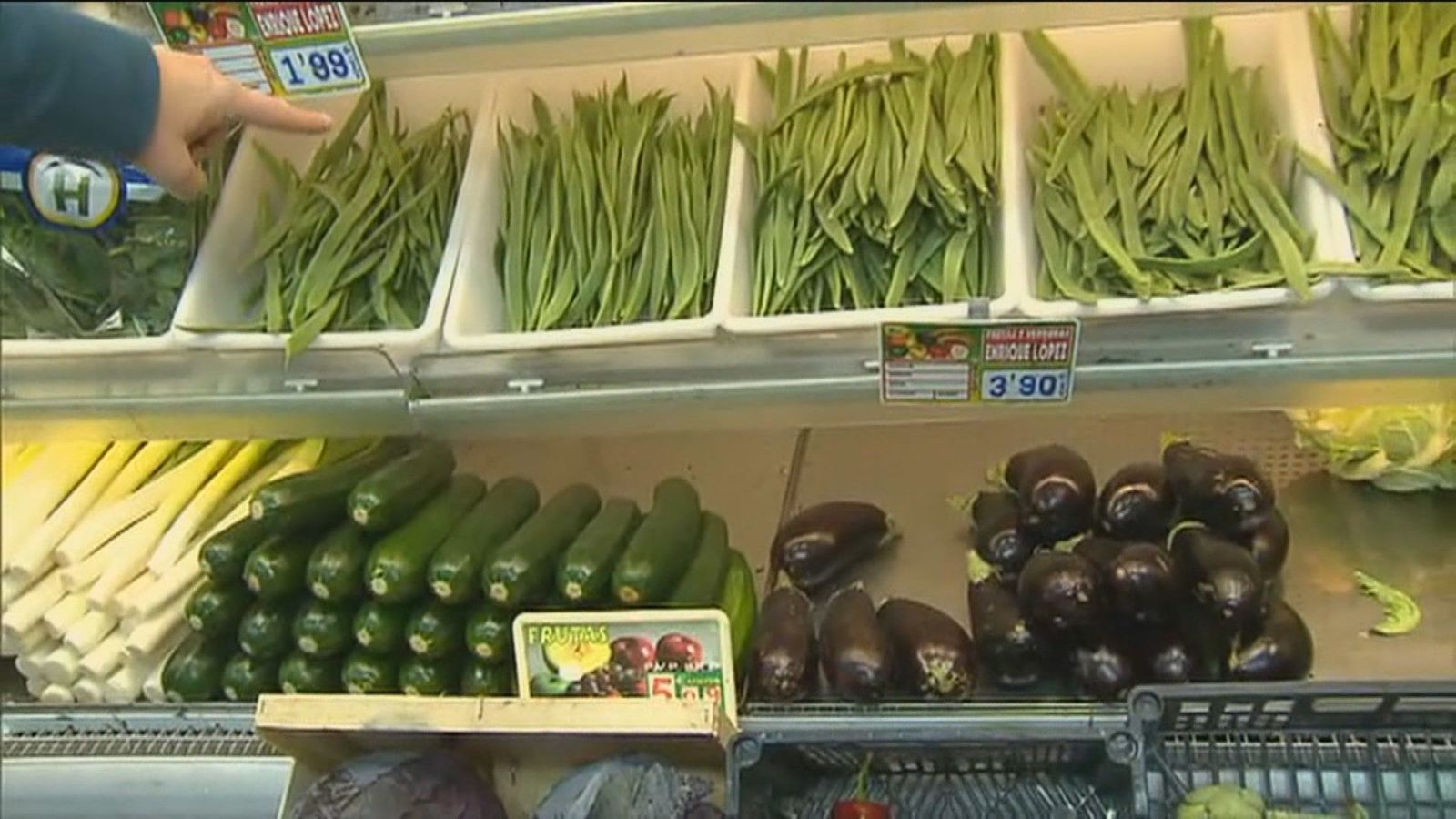 Se dispara el precio de las frutas y verduras por las heladas tras la nevada dejada por 'Filomena'