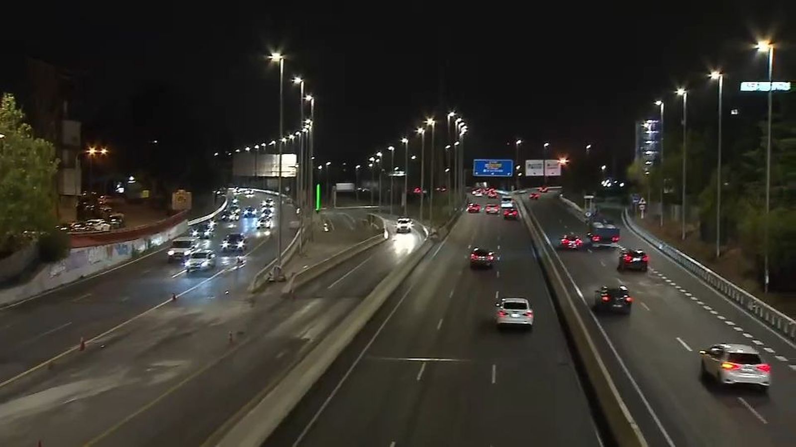 Reabre el paso inferior del Nudo Norte que conecta la Castellana y la M-30 con destino a la Avenida de la Ilustración