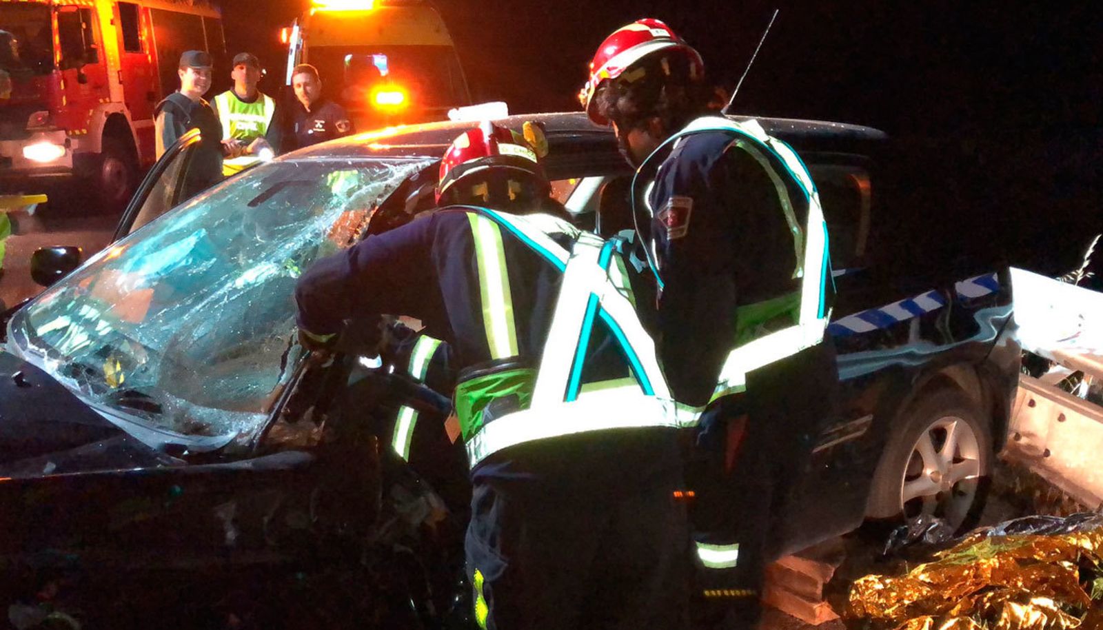 Cuatro personas heridas, una grave, en la colisión de dos vehículos en la M-10