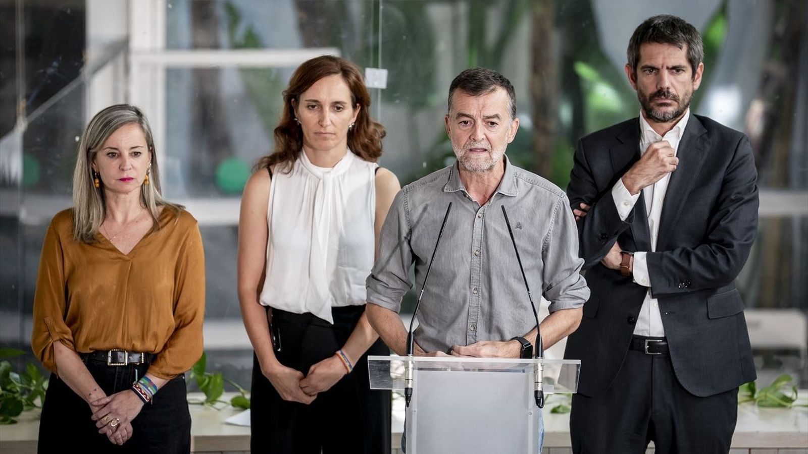 Verónica Barbero, Mónica García, Antonio Maíllo y Ernest Urtasun