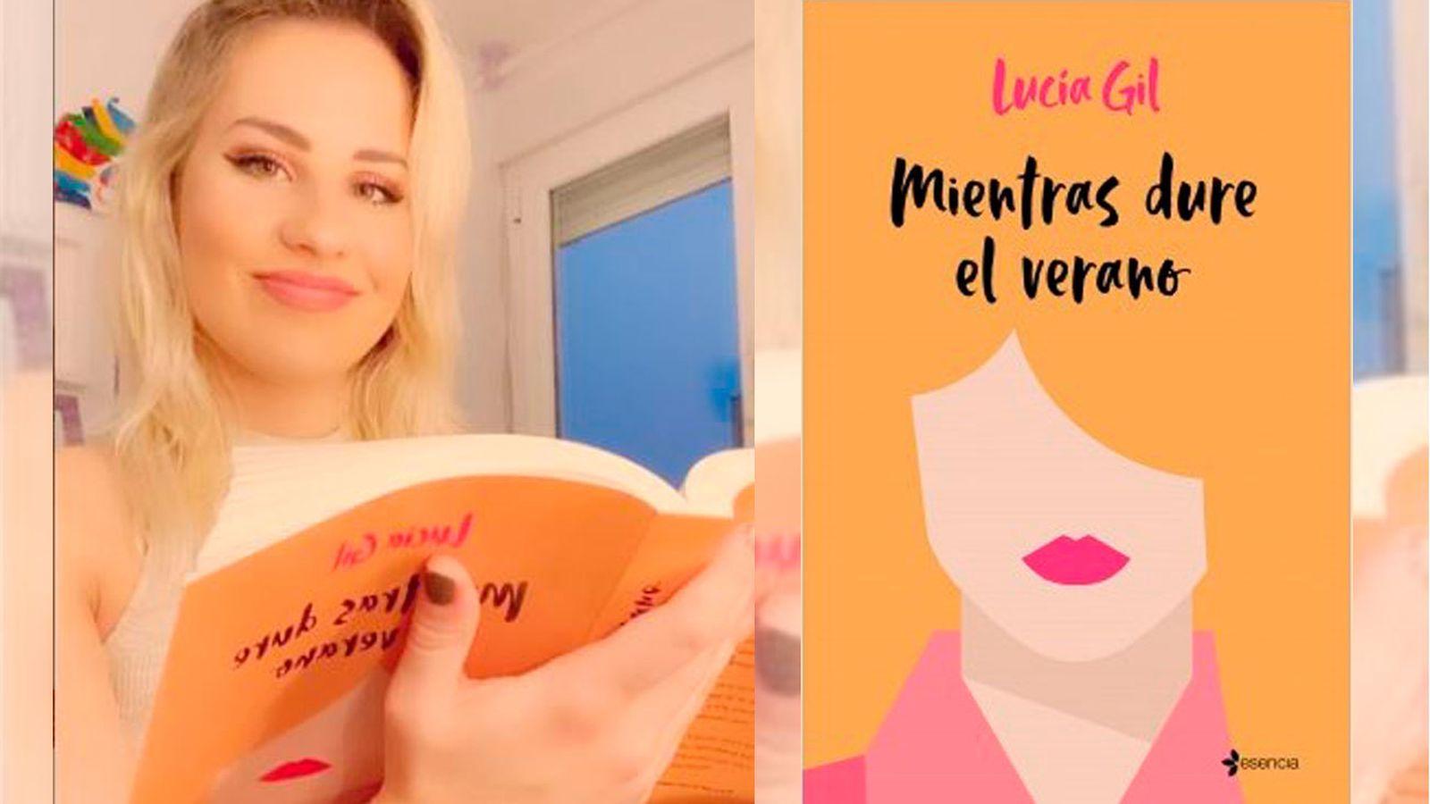 Lucía Gil con su novela Mientras dure el verano