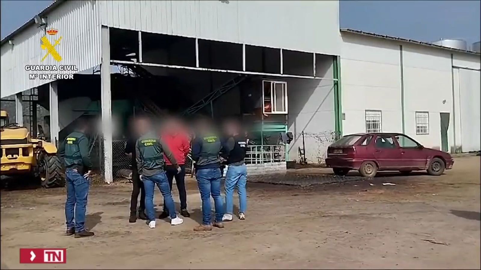 La Guardia Civil ha detenido en Madrid a ocho personas por robar más de cinco toneladas de aceitunas