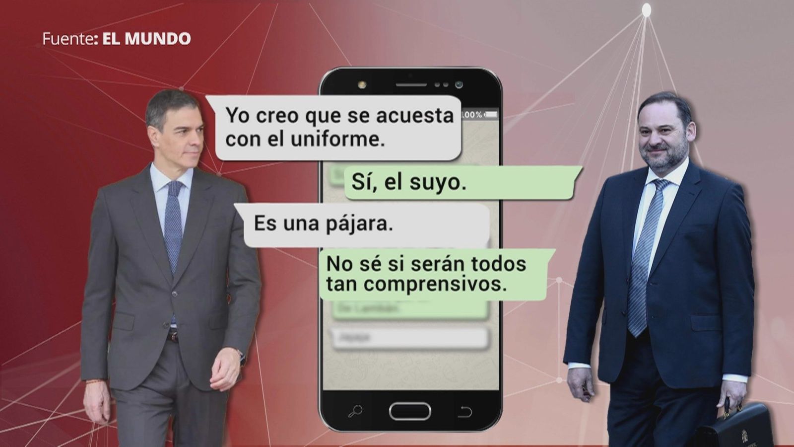 Salen a la luz nuevos WhatsApp de Sánchez a Ábalos: llama "pájara" a Margarita Robles y "torpe" a Pablo Iglesias