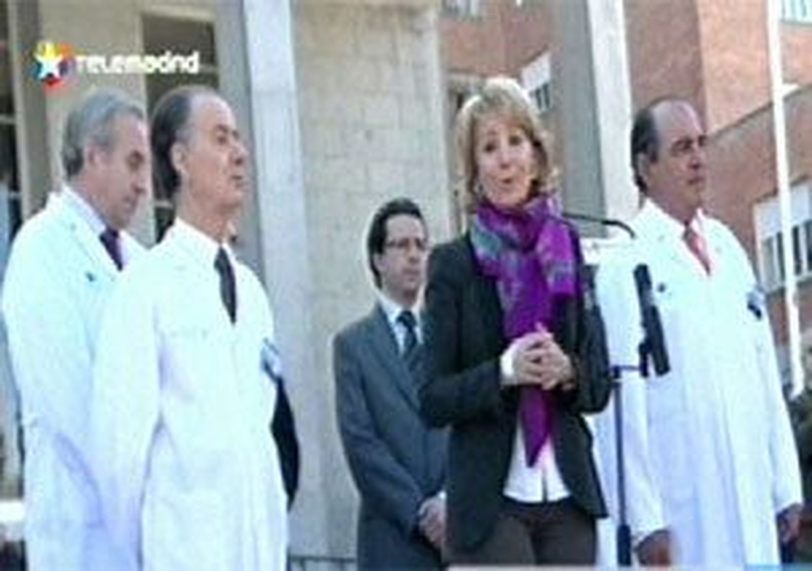 Aguirre a su salida del hospital