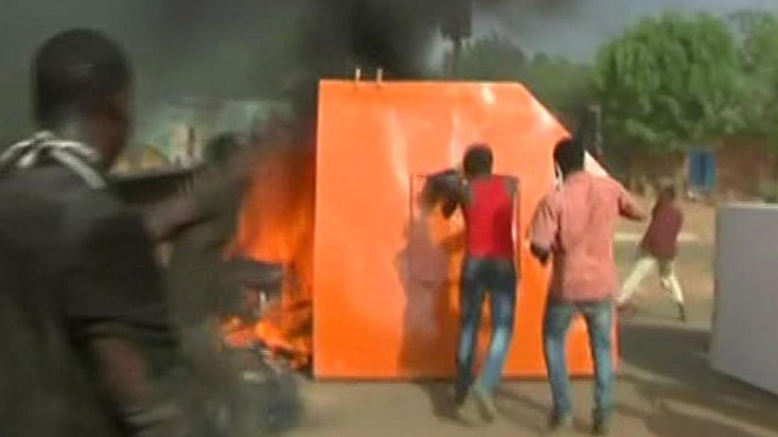 Protestas violentas en Niger