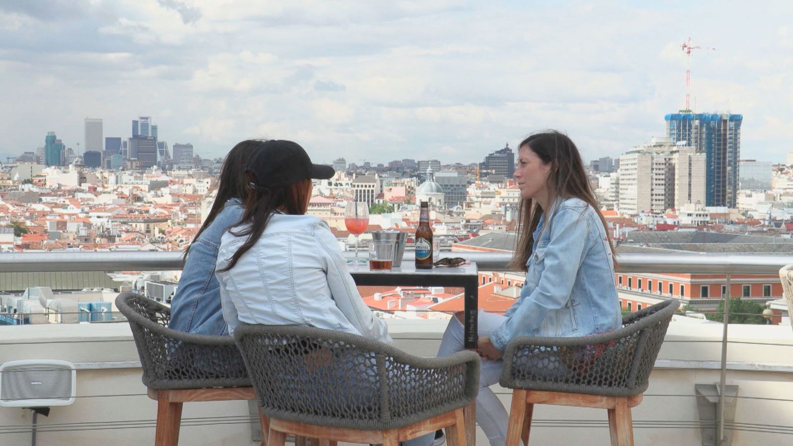 Terraza con vistas en Madrid