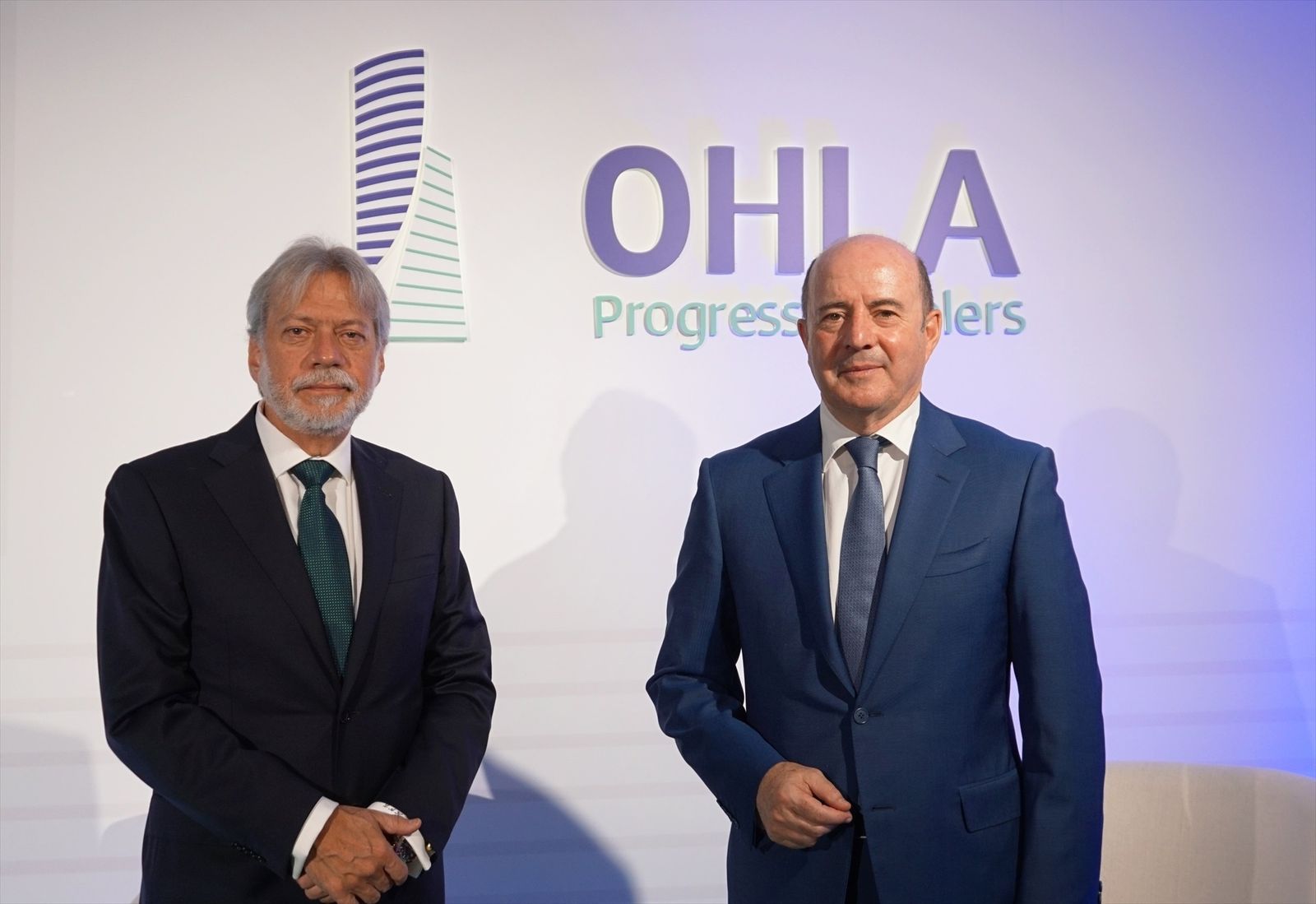 Luis Amodio, presidente de OHLA, y el CEO de la compañía José Antonio Fernández Gallar