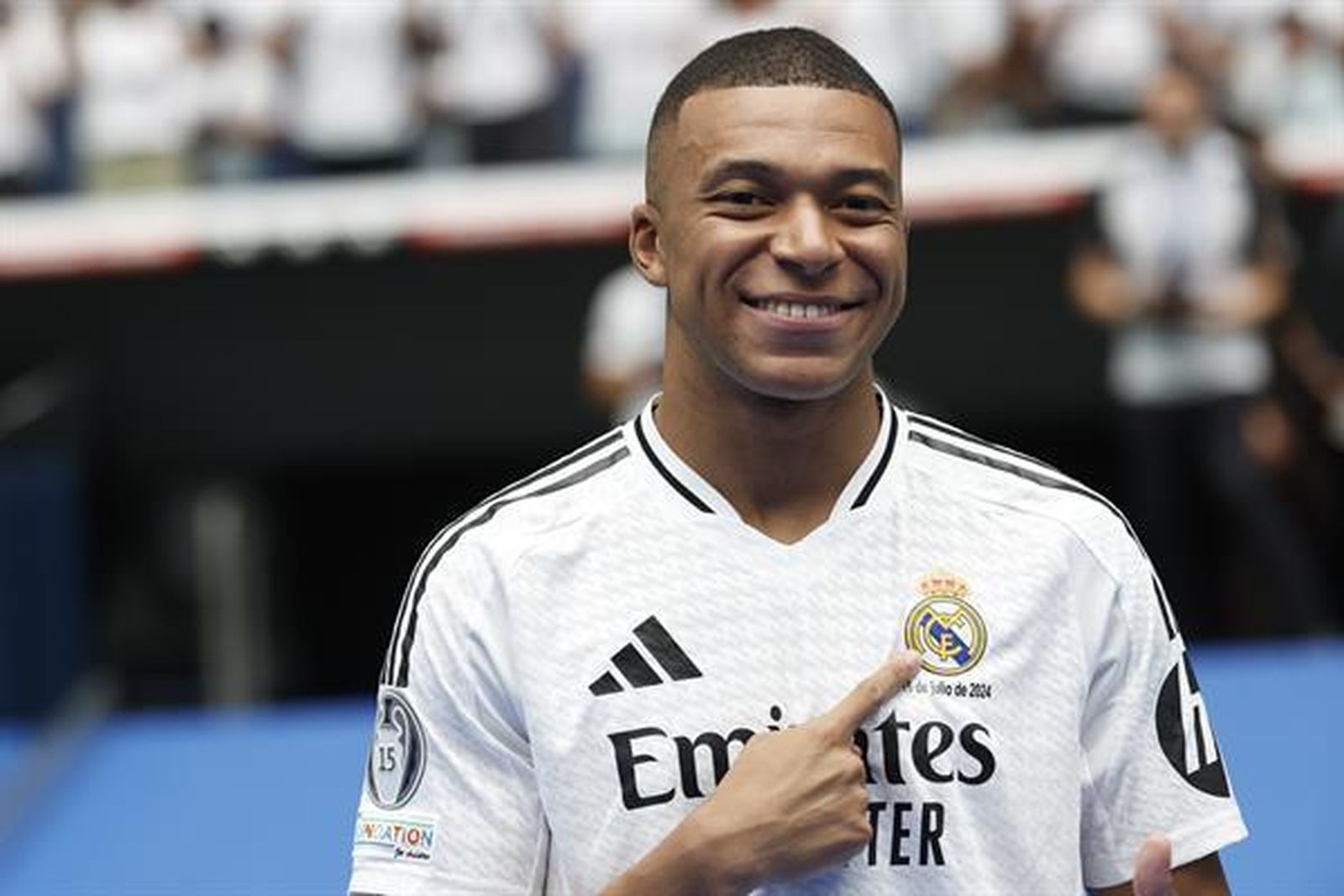 Presentación de Mbappé por todo lo alto
