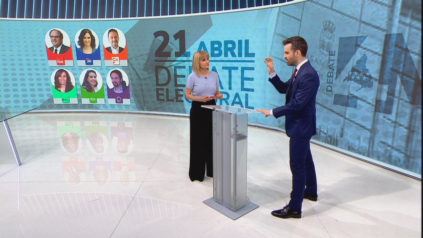 Así será el debate electoral en Telemadrid el próximo 21 de abril