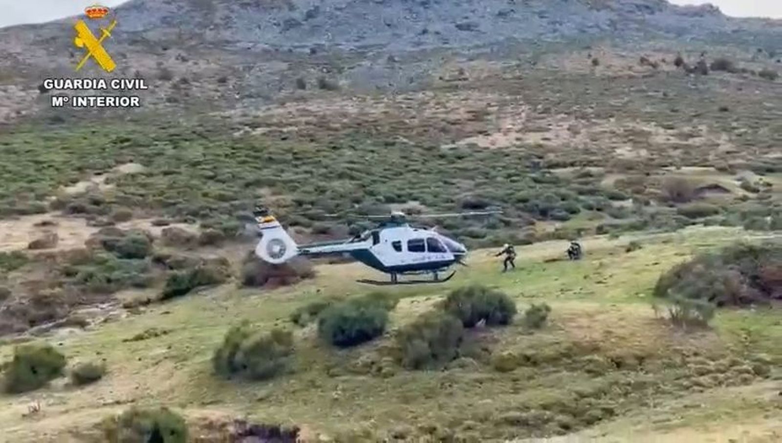 Rescate de excursionistas en la sierra madrileña