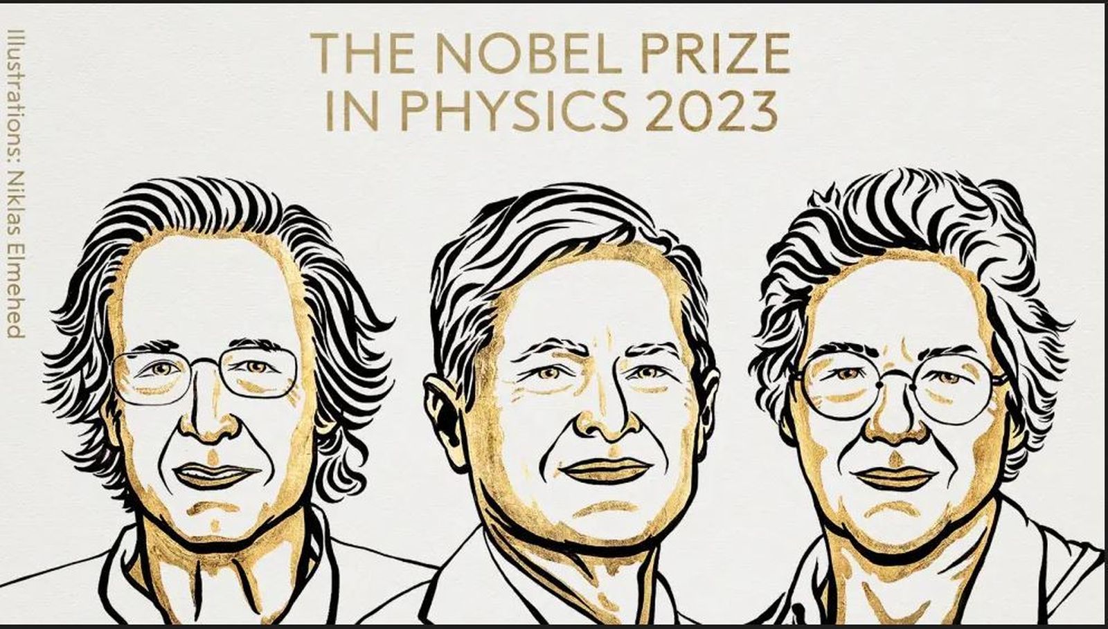 Pierre Agostini, Ferenc Krausz y Anne L'Huillier