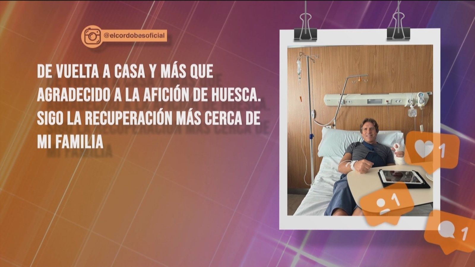 Manuel Díaz, ‘El Cordobés’, agradece las muestras de cariño tras su cornada