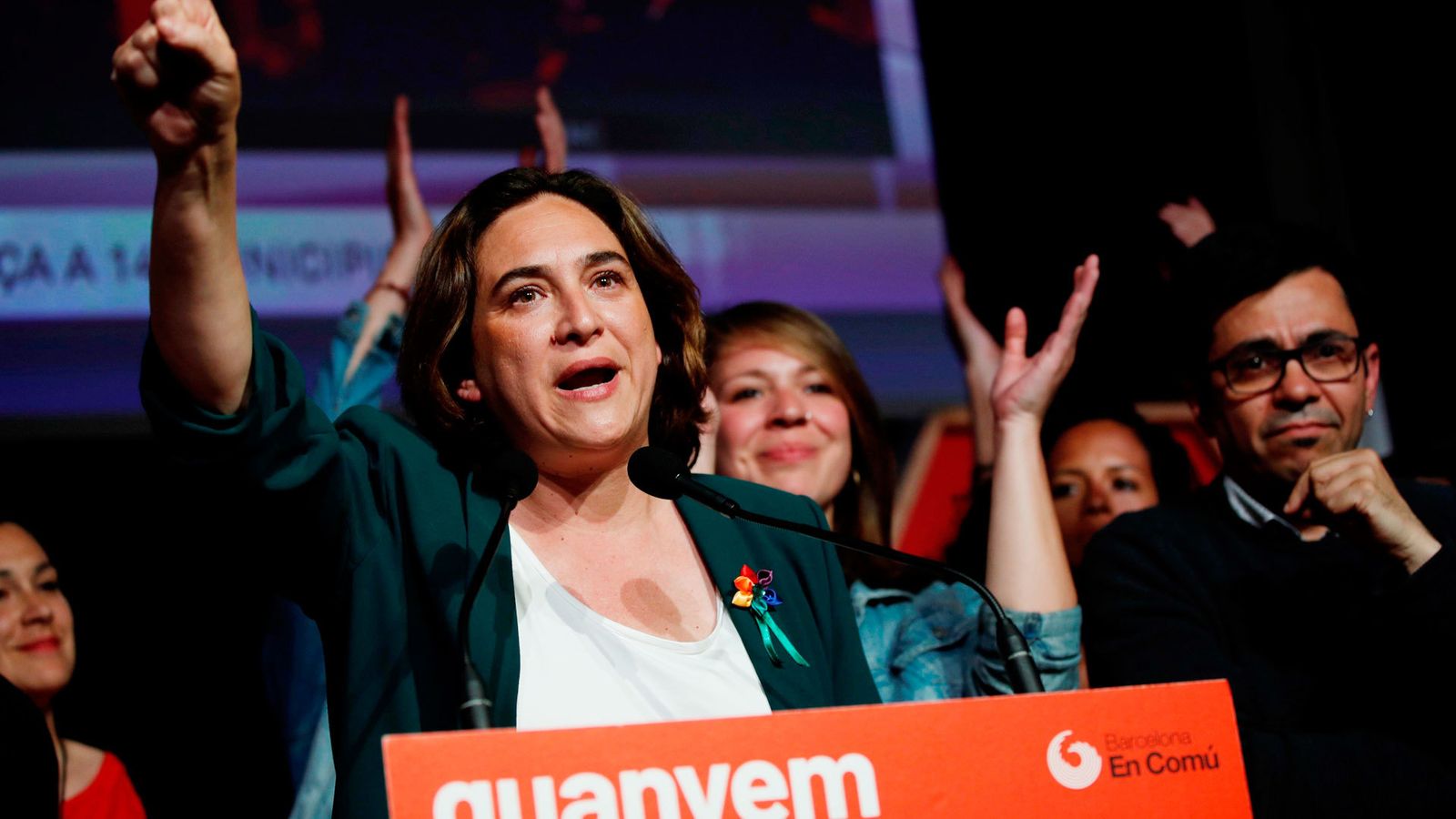 Ada Colau ha empatado en Barcelona con Esquerra, que previsiblemente gobernará en la ciudad condal