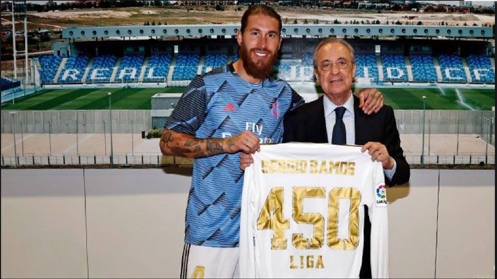 Sergio Ramos y Florentino Pérez