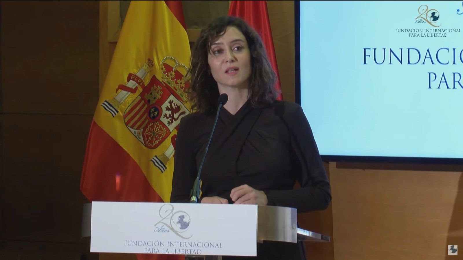 Díaz Ayuso cree que las democracias liberales se deben unir frente a las ideologías totalitarias