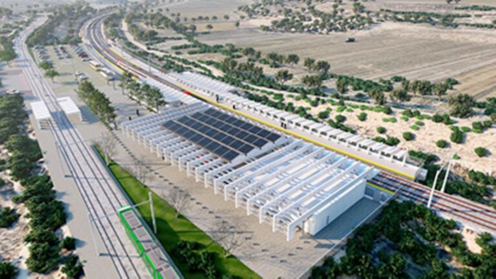 Proyecto de la futura estación de Cercanías de Parla Norte