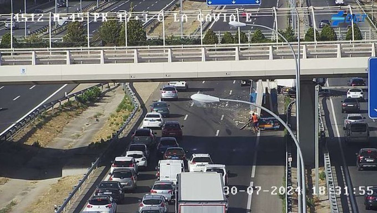 Accidente de tráfico en la M-45