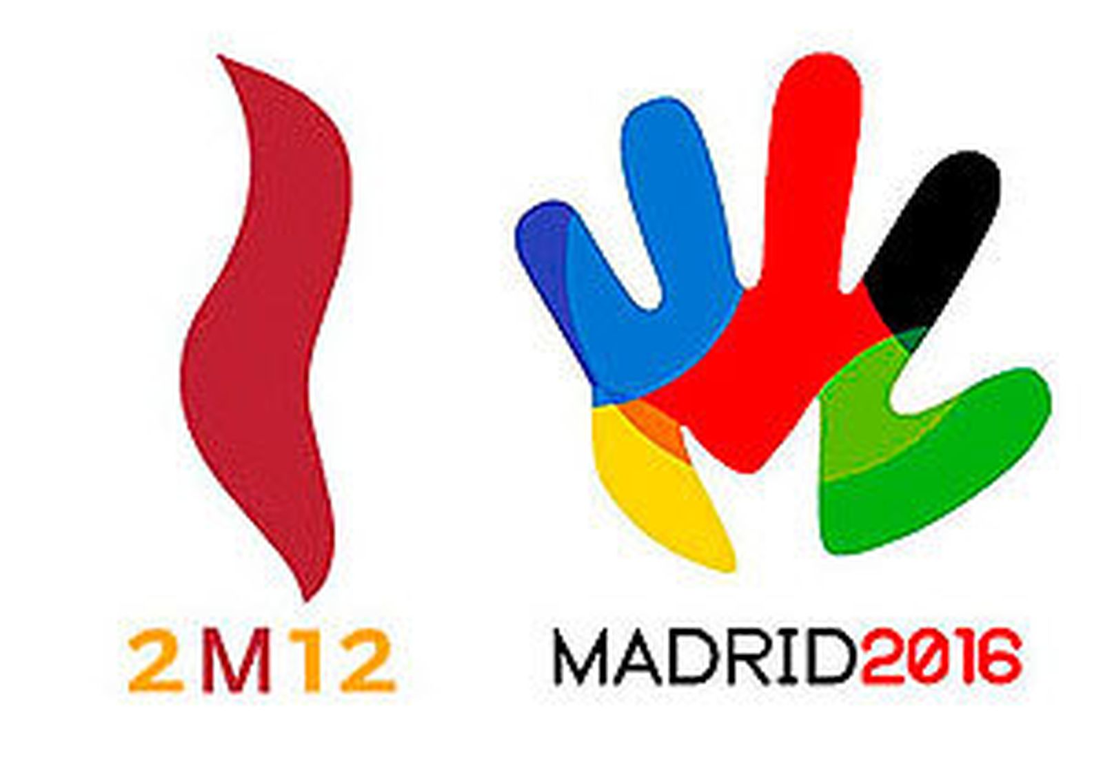 Logos de las candidaturas de Madrid 2012 y Madrid 2016
