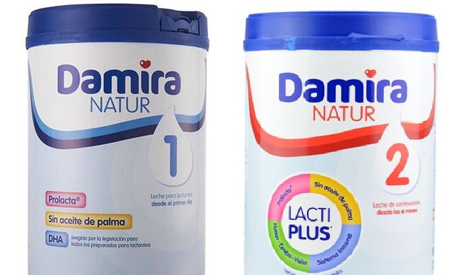 Envases de productos de nutrición infantil retirados