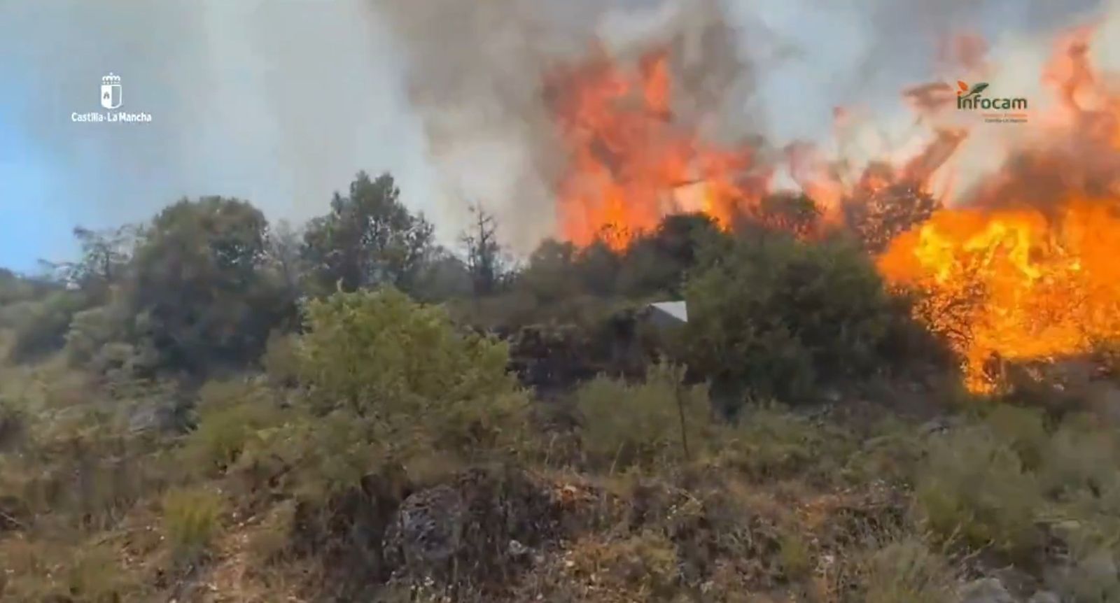 Incendio en La Mierla