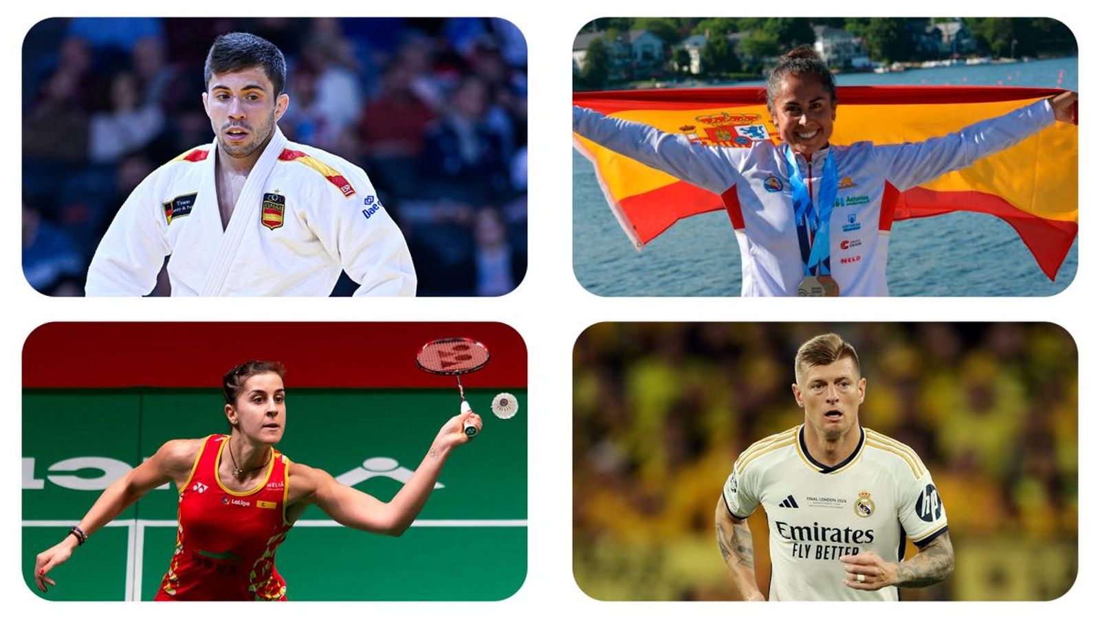 Carolina Marín y Kroos, Premios Siete Estrellas del Deporte de la Comunidad de Madrid