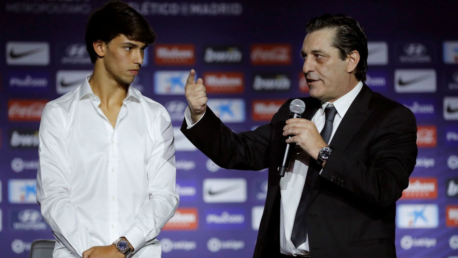 Joao Félix y Paulo Futre