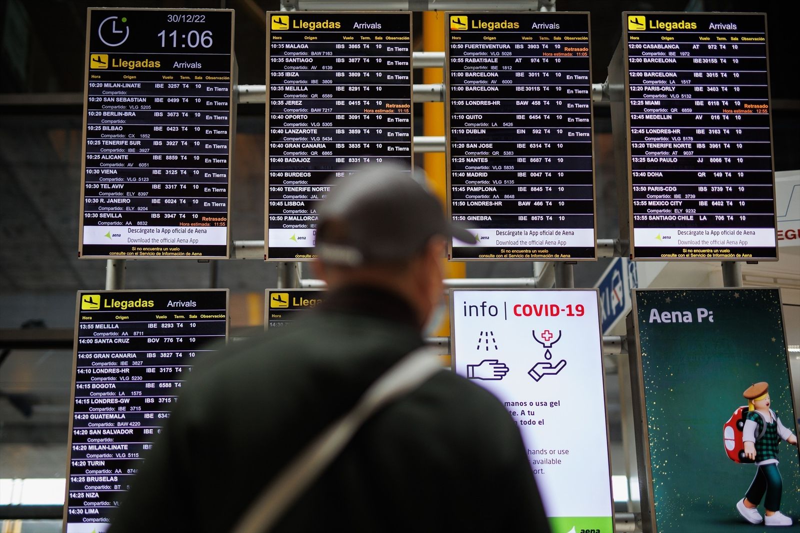 Las primeras pruebas covid a los pasajeros de China fueron negativas