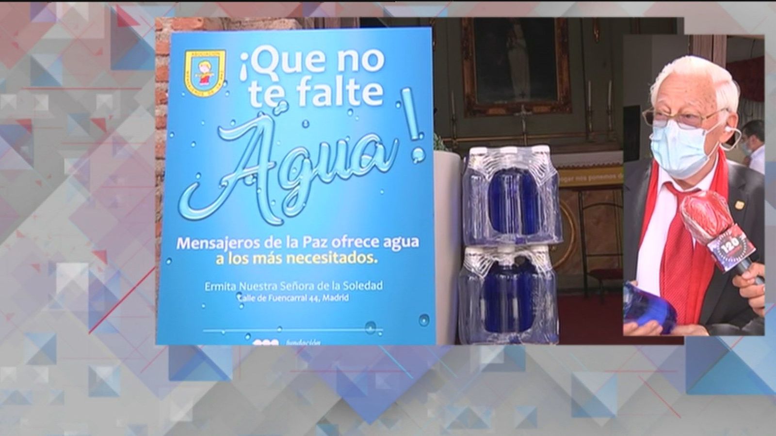 Mensajeros de la Paz repartirá agua a los más necesitados