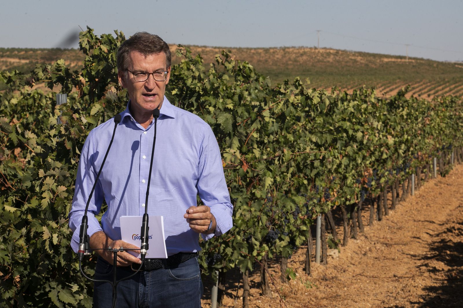 El presidente del PP, Alberto Núñez Feijóo