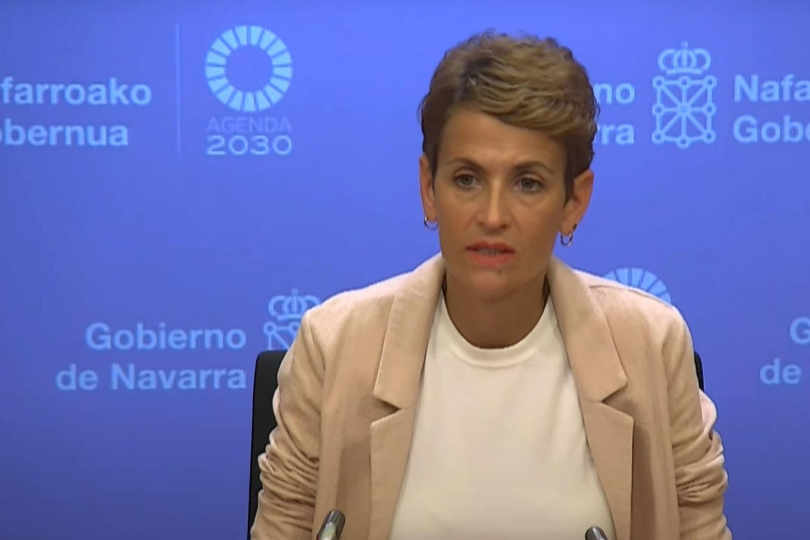 La presidenta de Navarra, María Chivite