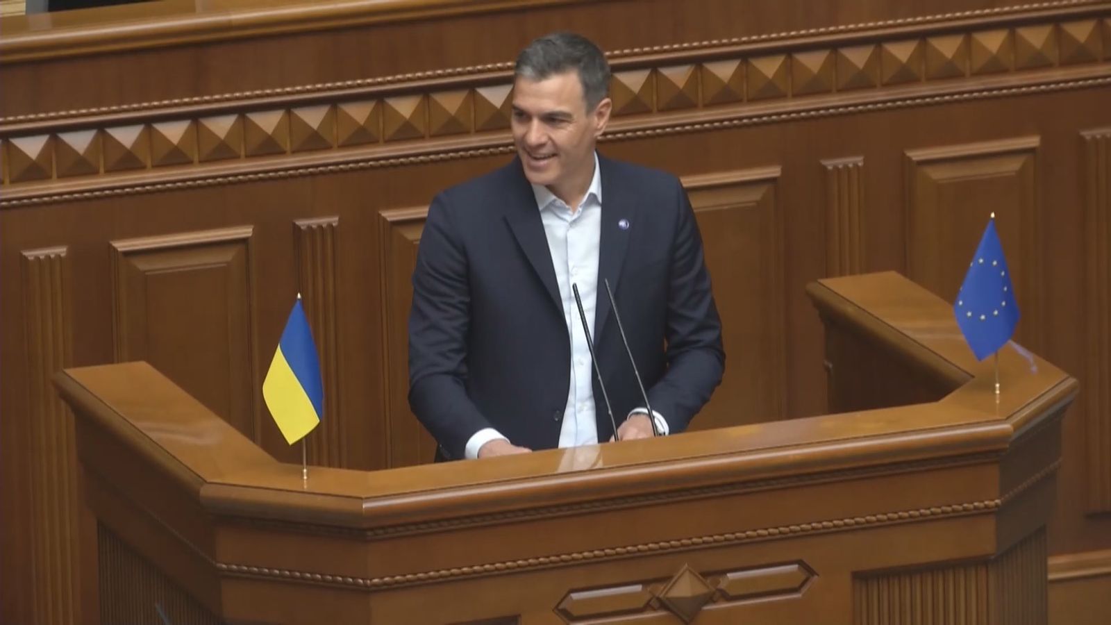 Sánchez, en Kiev