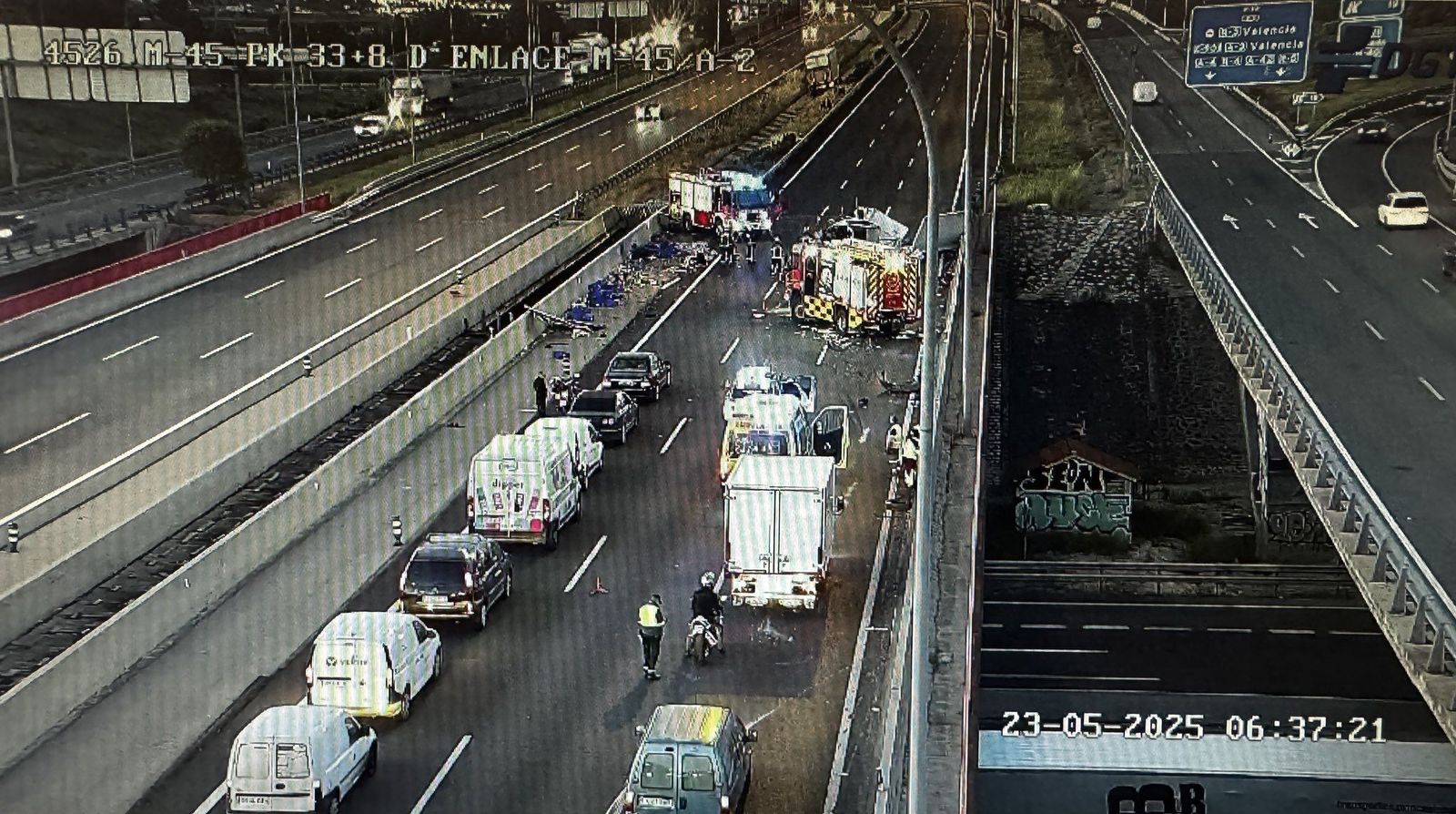Dos accidentes complican el tráfico en Madrid en la mañana de este viernes