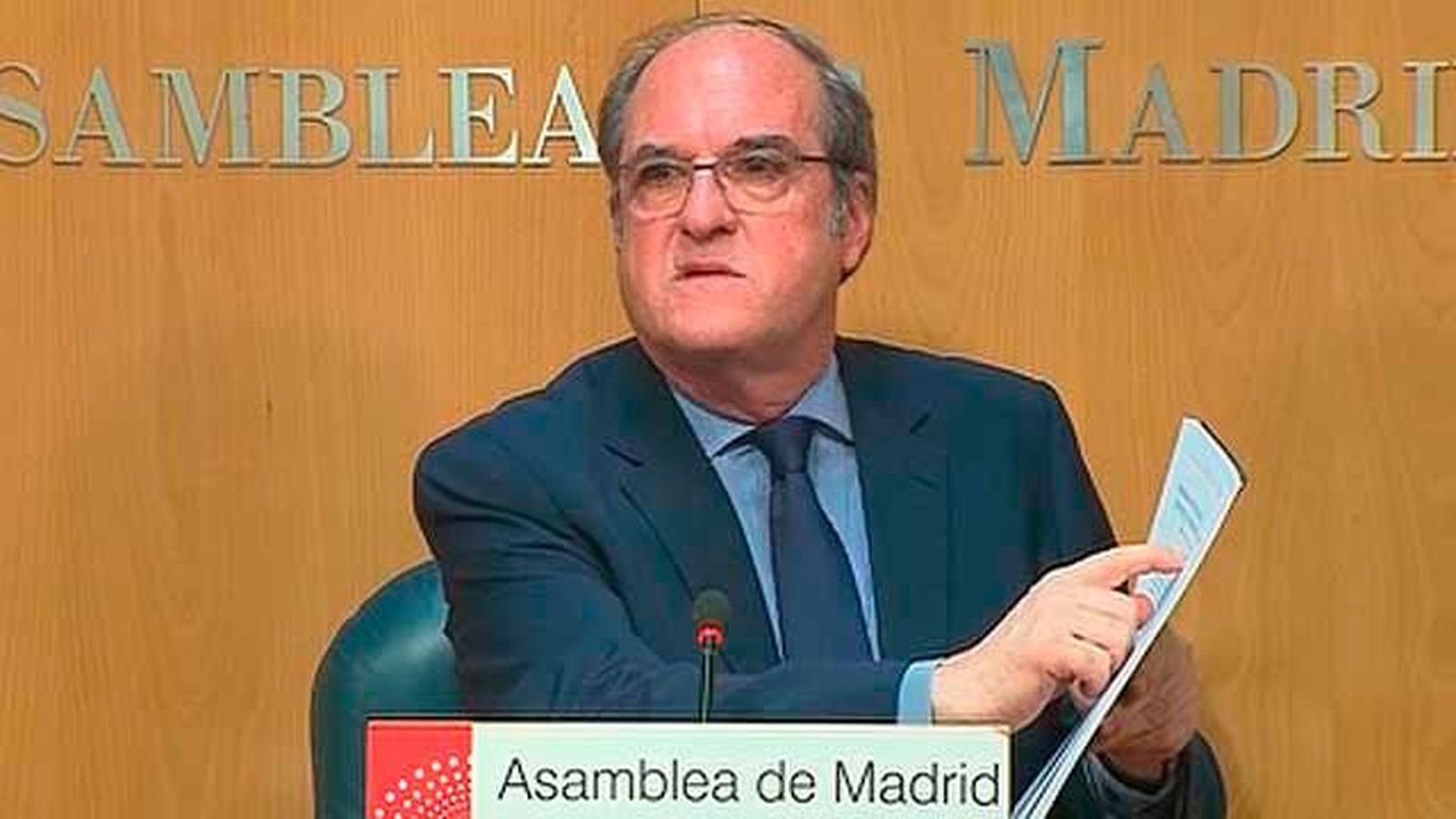 Gabilondo tiene un plan de 15 medidas de choque por si obtiene la presidencia de la Comunidad en la moción