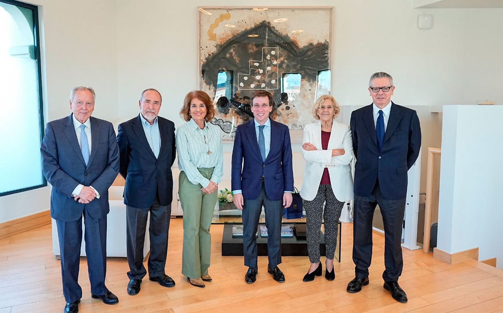 Jose María ALvarez del Manzano, Juan Barranco, Ana Botella, Jose Luis Martínez Almeida, Manuela Carmena y Alberto Ruiz Gallardón
