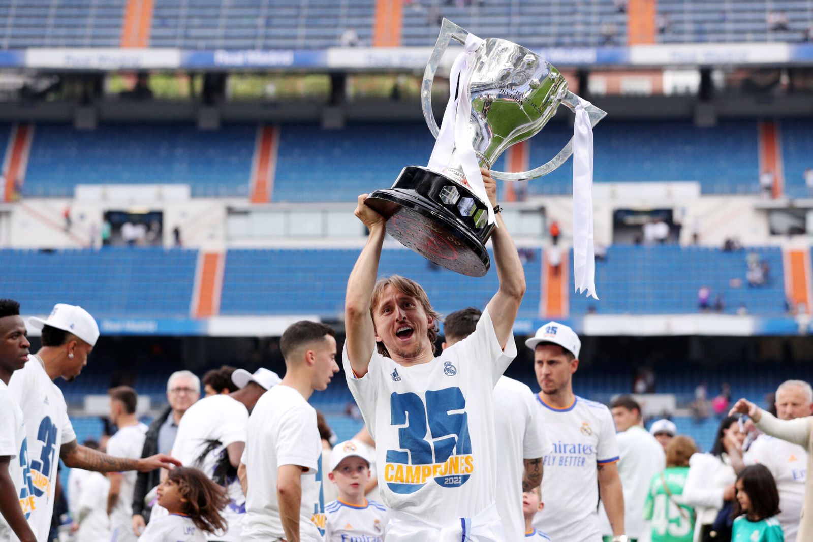 Modric con la 35ª Liga