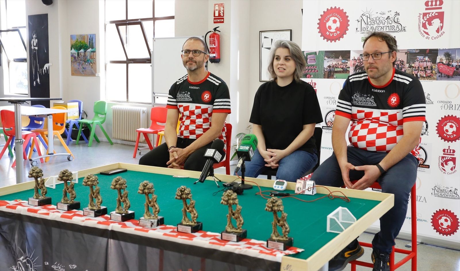 Presentación del  I Open Ciudad de Coslada de Fútbol Chapas