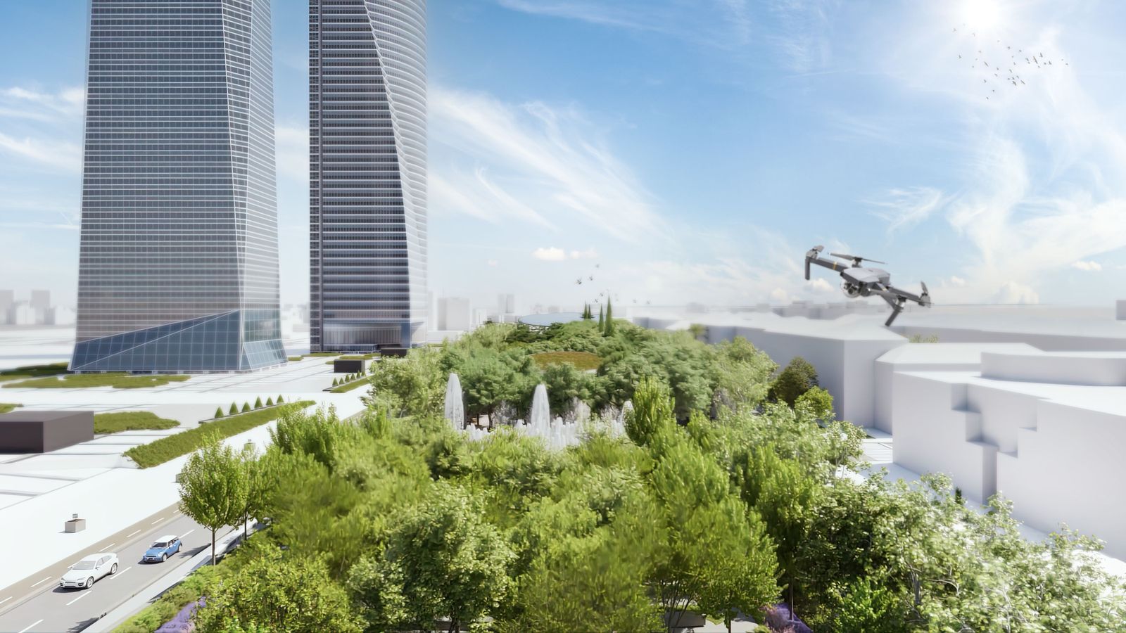 ‘Parque Castellana’, a la altura de La Paz, unirá las Cinco Torres y Madrid Nuevo Norte