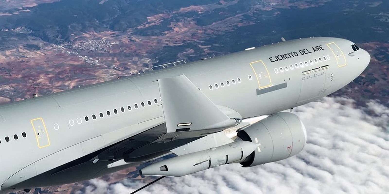 Avión del Ejército del Aire en ruta desde China hasta la base de Torrejón de Ardoz