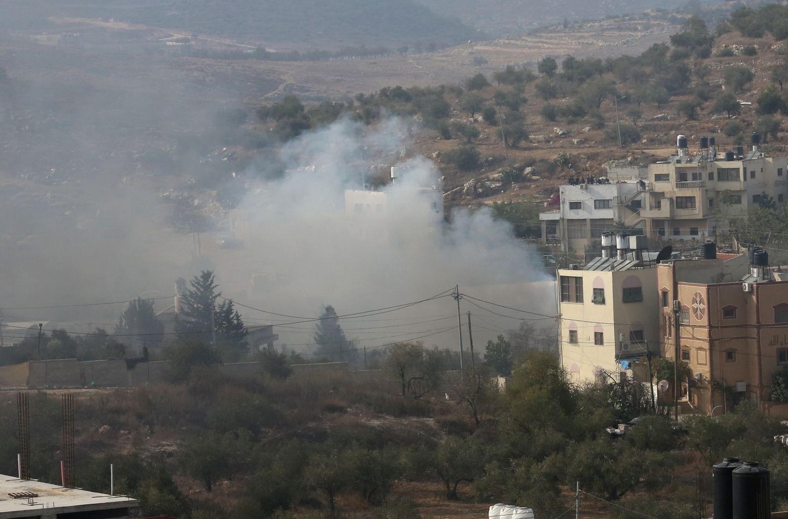 Enfrentamiento entre israelíes y palestinos en Gaza